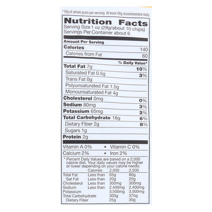 La comida debe tener buen sabor. Chips de tortilla multigrano - Multigrano - Caja de 12 - 5,5 oz.