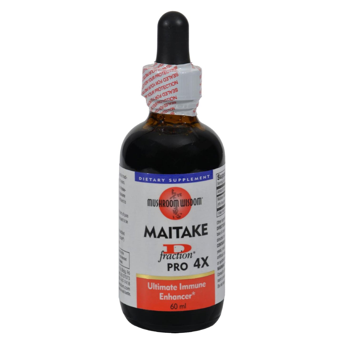 Sabiduría del hongo Maitake D-fraction Pro 4x - 60 ml