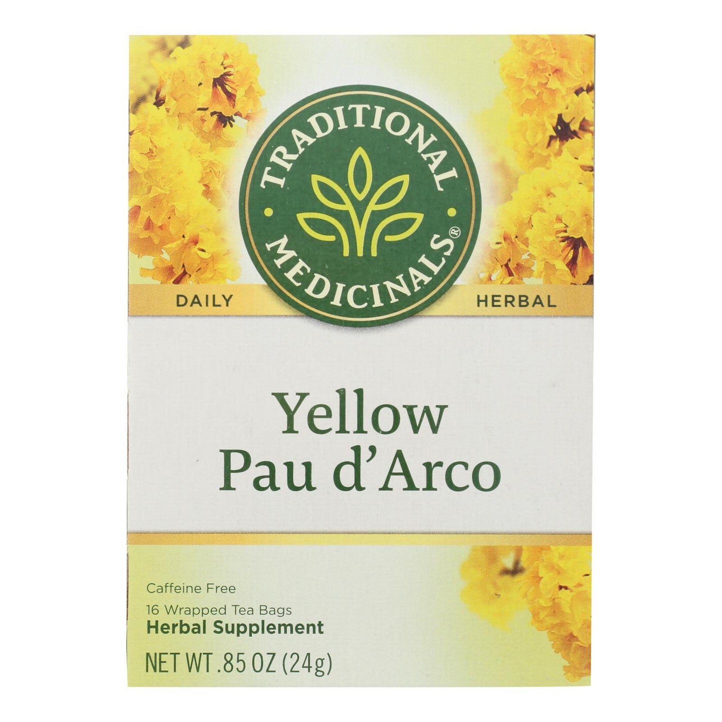 Traditional Medicinals Pau D'arco Herbal Tea - 16 Tea Bags - Case Of 6