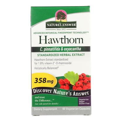 Nature's Answer - Extracto de hoja de espino - 60 cápsulas vegetarianas
