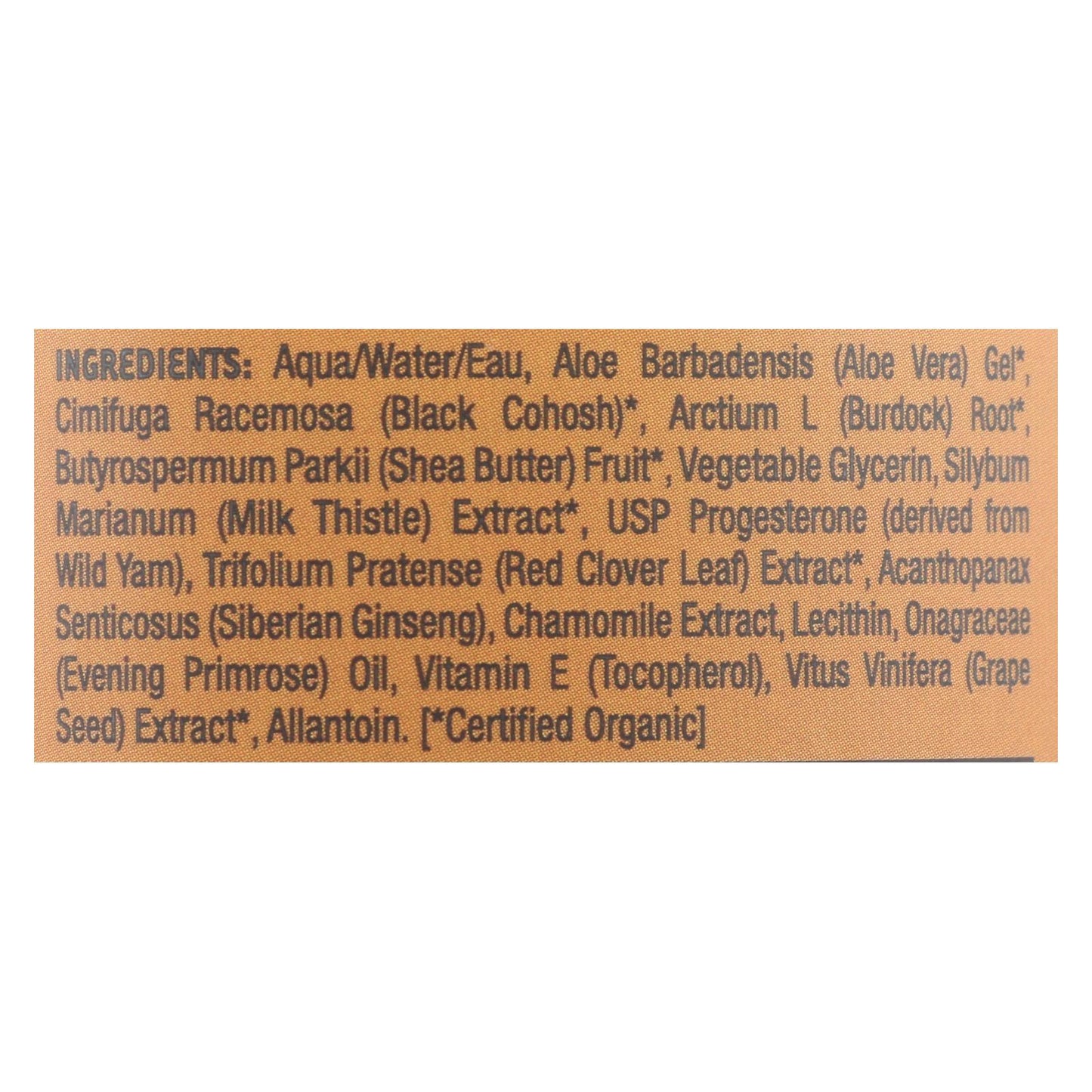 Crema de progesterona bioidéntica con fitoestrógenos Balance Plus Therapy de Organic Excellence, 3 oz