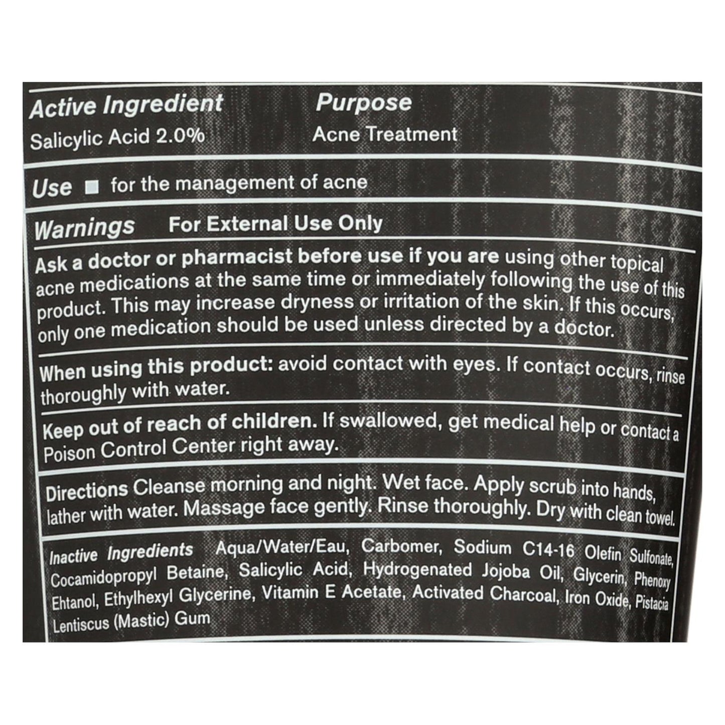 Exfoliante facial Every Man Jack: limpieza de la piel, 4,2 oz