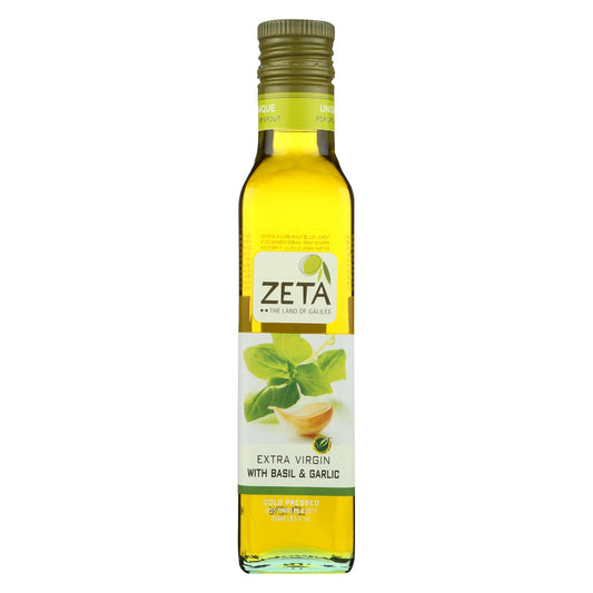 Aceite Zeta Oil - Albahaca y ajo - Caja de 6 - 8,45 fl oz