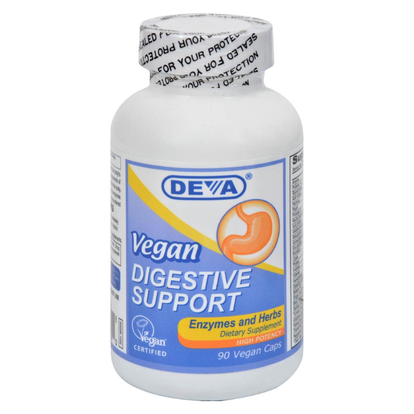 Deva Vegan Apoyo Digestivo - 90 Cápsulas Veganas