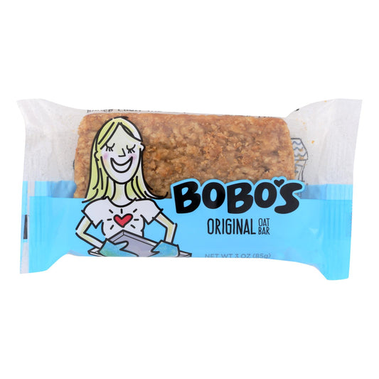 Barras de avena Bobo's - Totalmente naturales - Originales - Barras de 3 oz - Caja de 12