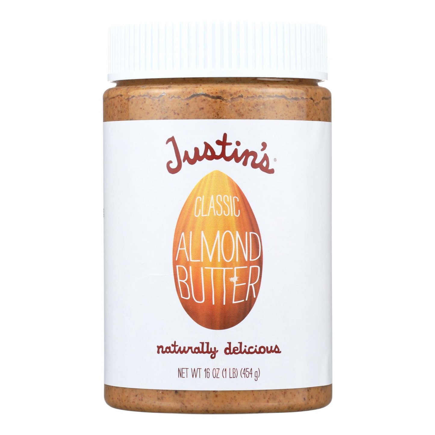 Justin's Nut Butter 杏仁酱 - 经典 - 6 盒装 - 16 盎司。