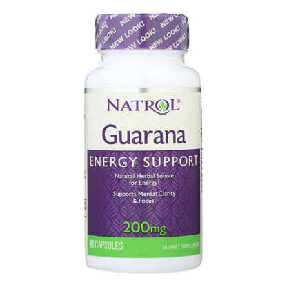 Natrol Guaraná - 200 mg - 90 cápsulas