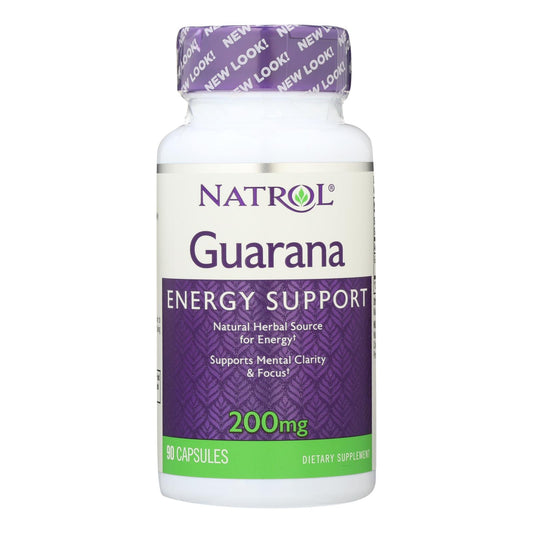 Natrol Guaraná - 200 mg - 90 cápsulas