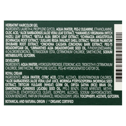 Tinte permanente para el cabello en gel a base de hierbas Herbatint 5n castaño claro - 135 ml