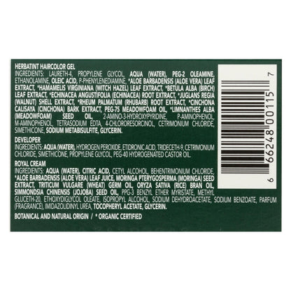 Tinte permanente para el cabello en gel a base de hierbas Herbatint, 4 m, castaño caoba, 135 ml