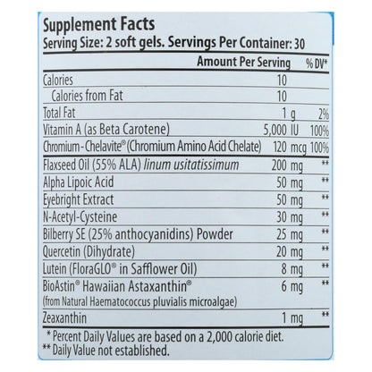 Eyeastin de Nutrex Hawaii MD Formulas - 60 cápsulas blandas vegetarianas
