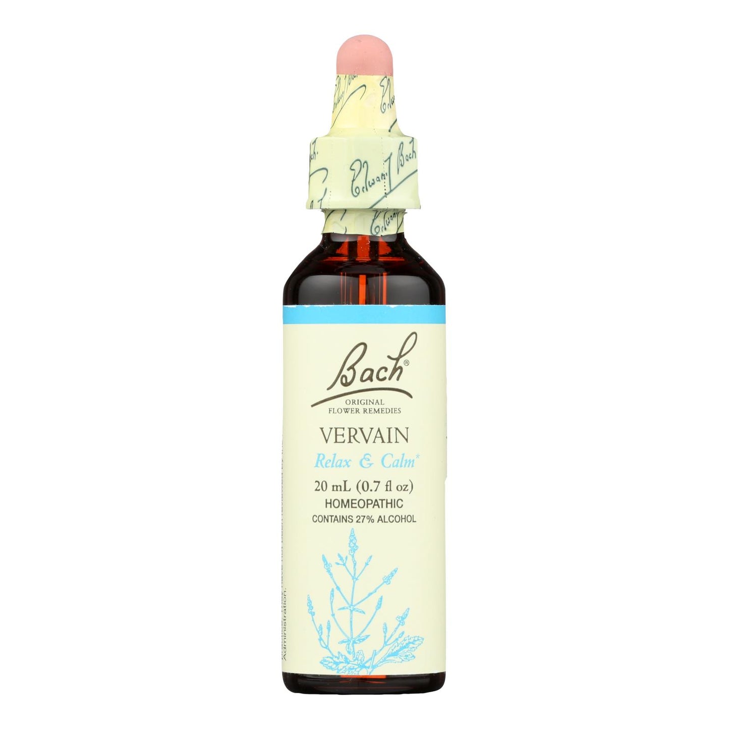 Bach Flower Remedies Essence Vervain - 0.7 Fl Oz