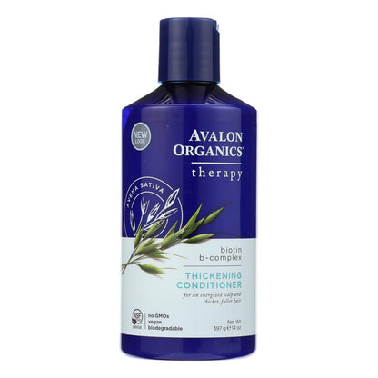 Acondicionador espesante con terapia de complejo B y biotina de Avalon Organics, 14 onzas líquidas