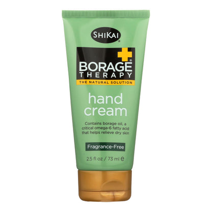 Crema de manos Shikai Borage Therapy sin fragancia - 2,5 fl oz