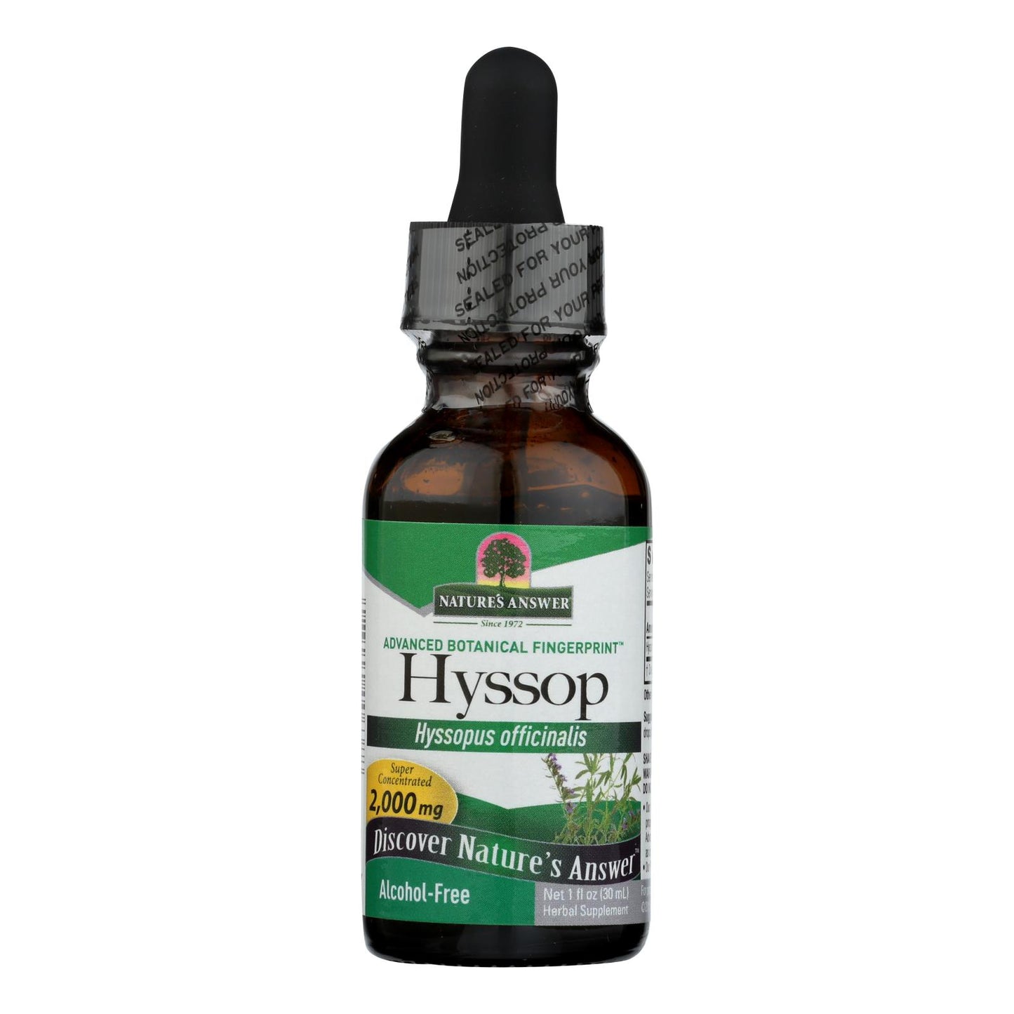 Nature's Answer - Extracto de hisopo - Sin alcohol - 1 oz