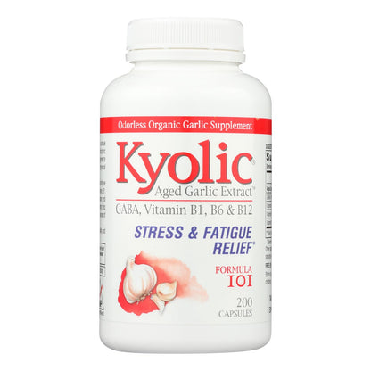 Kyolic - Aged Garlic Extract Stress And Fatigue Relief Formula 101 - 200 Capsules