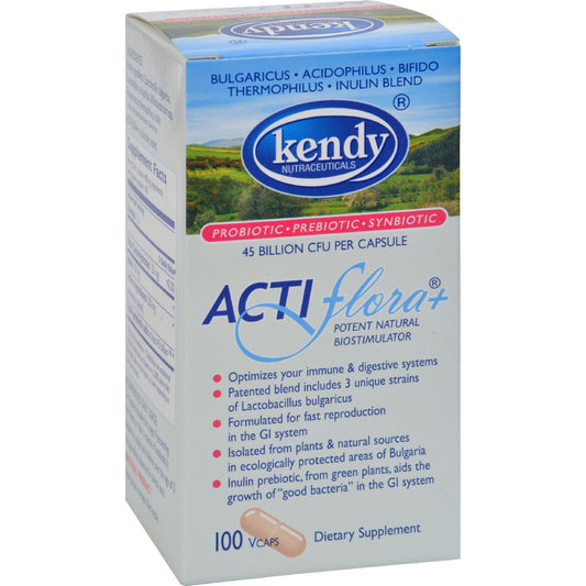 Kendy Usa Prebiótico Probiótico Simbiótico Actiflora Plus - 100 Cápsulas