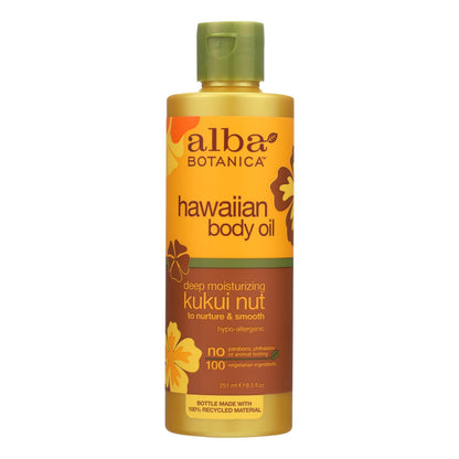 Alba Botanica - 夏威夷身体油 Kukui Nut - 8.5 盎司