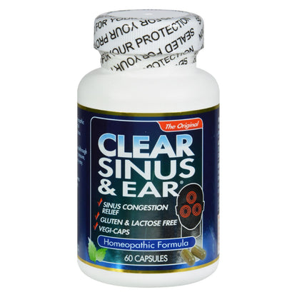 Clear Products Limpia los senos nasales y los oídos - 60 cápsulas