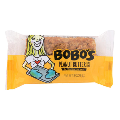 Bobo's Oat Bars - All Natural - Peanut Butter - 3 Oz Bars - Case Of 12