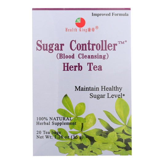 Health King Sugar Controller Blood Cleansing Herb Tea - 20 Tea Bags