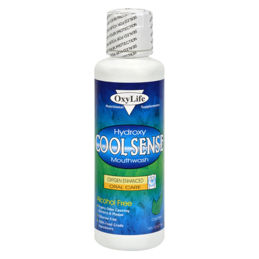 Enjuague bucal con oxígeno Coolsense de Oxylife, 16 onzas líquidas