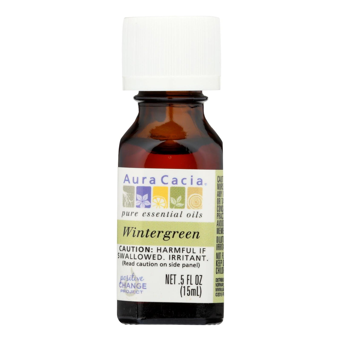 Aura Cacia - Aceite esencial puro de gaulteria - 0,5 fl oz