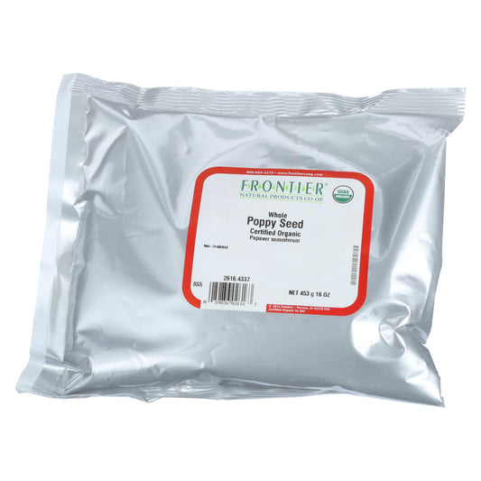 Frontier Herb 罂粟籽 - 有机 - 整粒 - 散装 - 1 磅