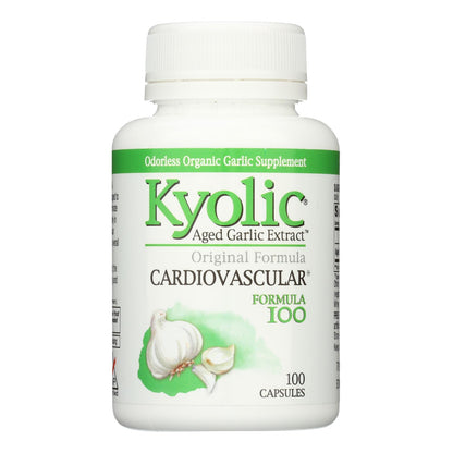 Kyolic - Extracto de ajo envejecido Hi-po Cardiovascular Fórmula original 100 - 100 cápsulas