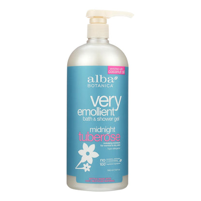 Alba Botanica - Very Emollient Bath And Shower Gel - Midnight Tuberose - 32 Fl Oz