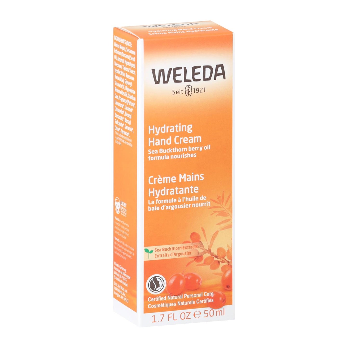 Crema de manos Weleda con espino amarillo - 1,7 fl oz