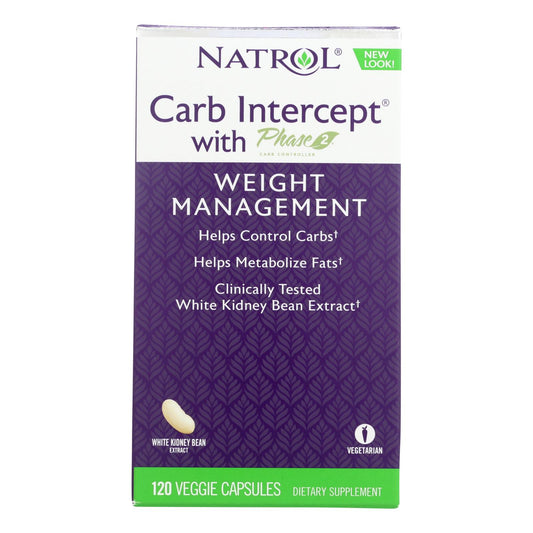 Natrol White Kidney Bean Carb Intercept - 120 cápsulas