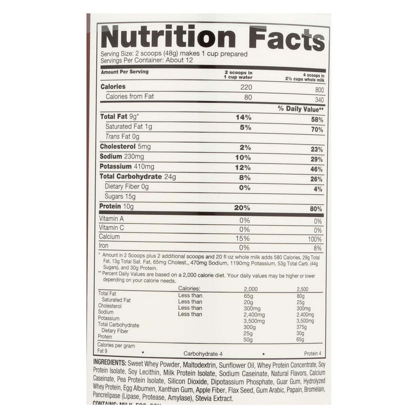 Naturade Aumento de Peso Vainilla - 20.3 Oz