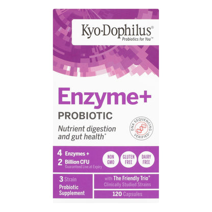 Kyolic - Kyo-dophilus Probiotics Plus Enzymes - 120 Capsules