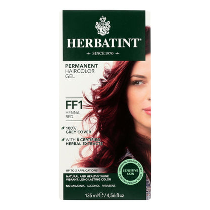 Kit de coloración para el cabello Herbatint Flash Fashion Henna Red Ff1 - 1 kit