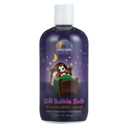 Baño de burbujas orgánico a base de hierbas Rainbow Research para niños Sweet Dreams - 12 fl oz