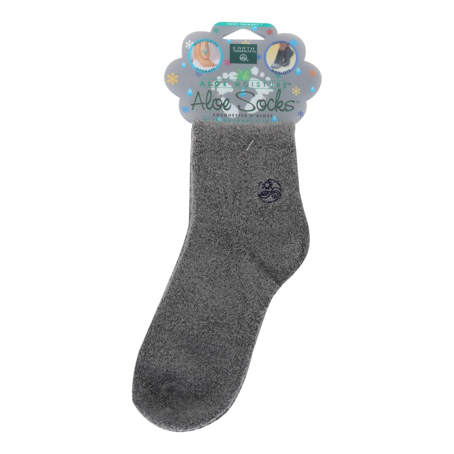 Calcetines con infusión Earth Therapeutics Socks - Gris - Par