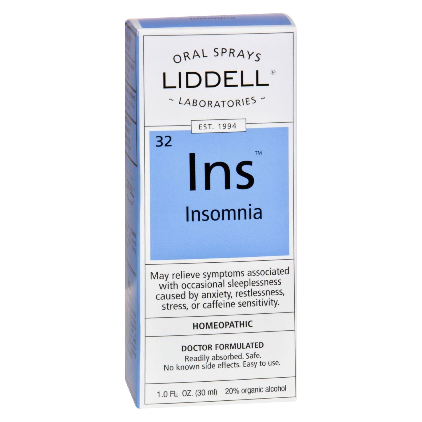 Insomnio homeopático de Liddell - 1 onza líquida