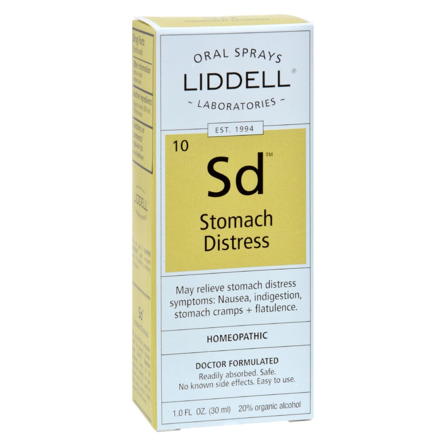 Liddell - Remedio homeopático para el malestar estomacal - 1 onza líquida