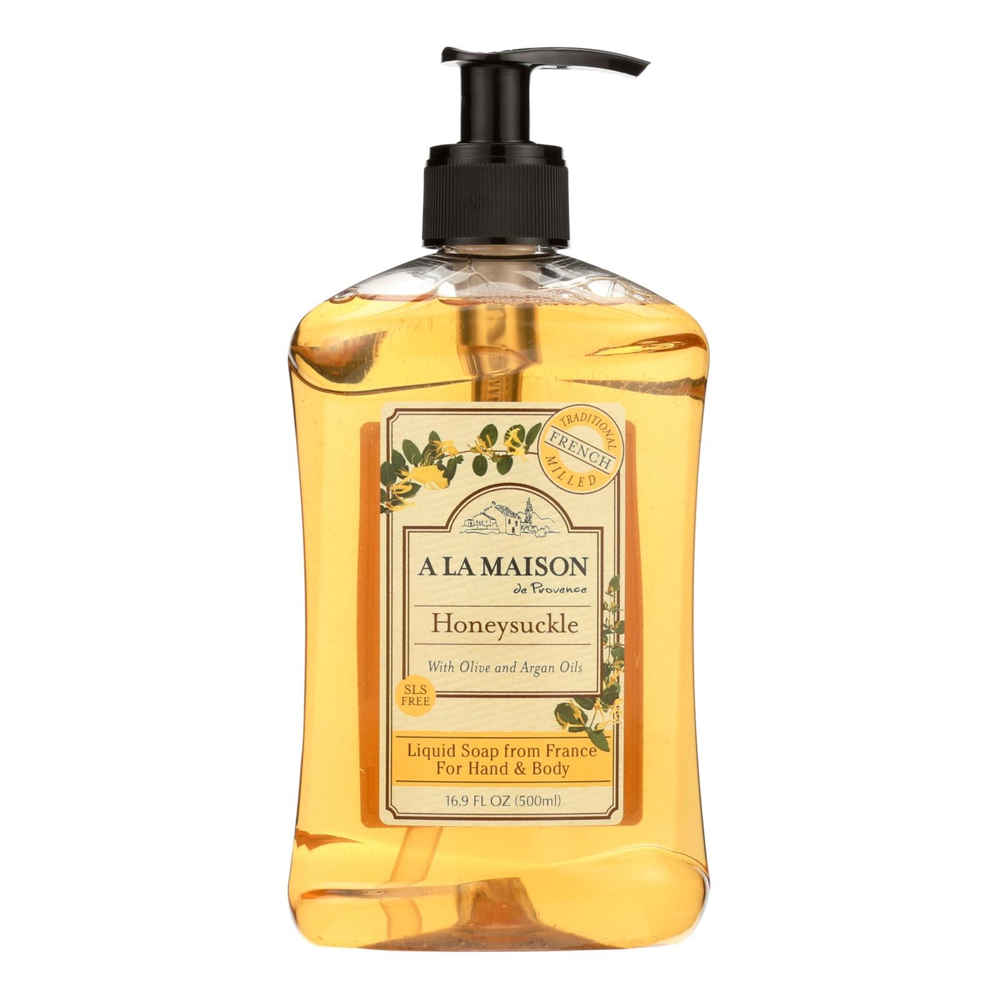 A La Maison - French Liquid Soap - Honeysuckle - 16.9 Oz