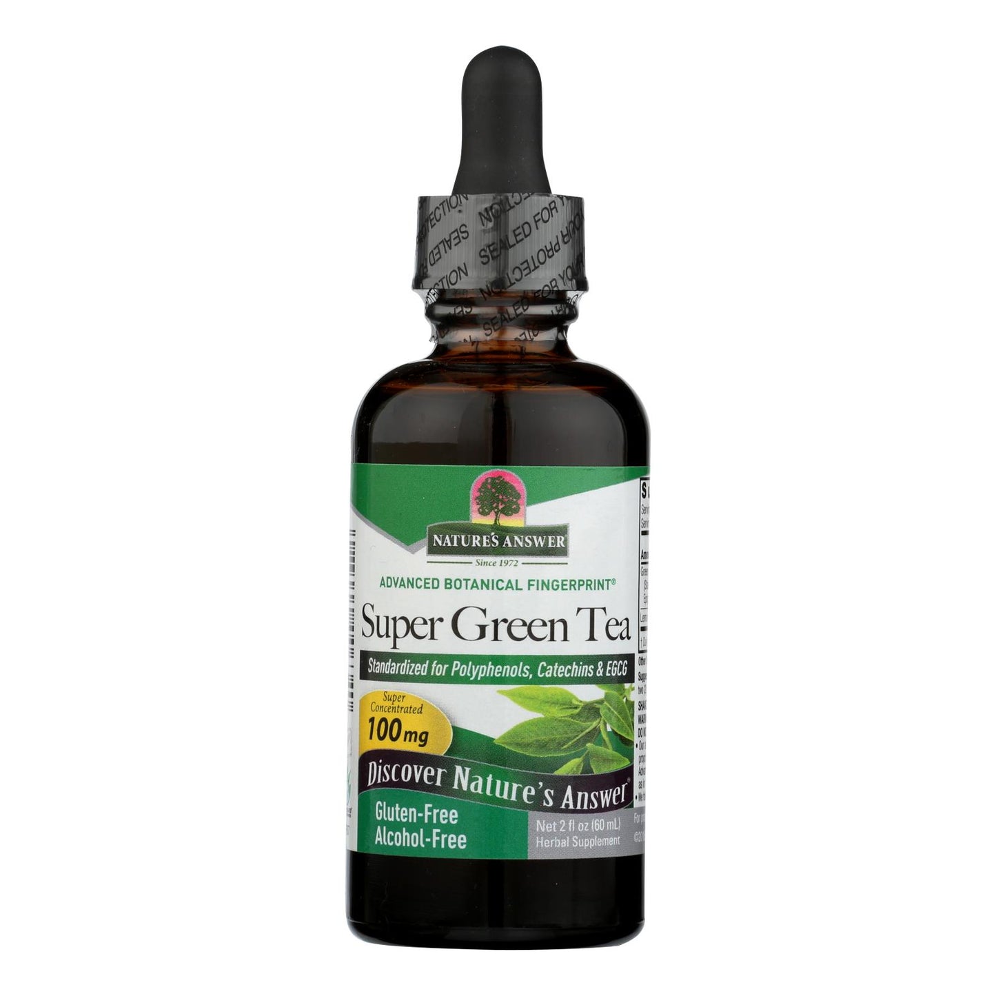 Nature's Answer - Té verde súper sin alcohol ni azúcar - 2 fl oz