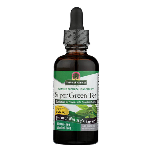 Nature's Answer - Té verde súper sin alcohol ni azúcar - 2 fl oz
