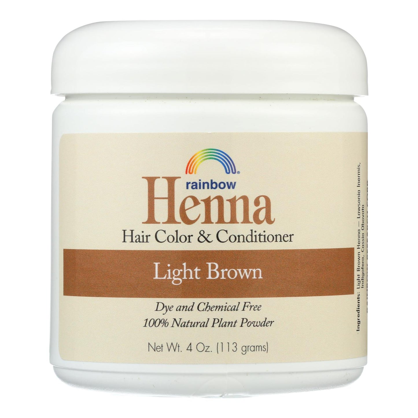 Rainbow Research Henna Hair Color And Conditioner Persian Light Brown - 4 Oz