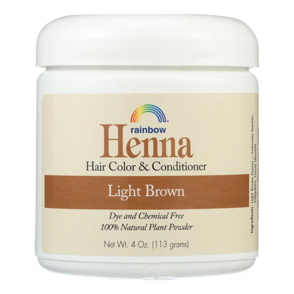 Rainbow Research Henna Hair Color And Conditioner Persian Light Brown - 4 Oz