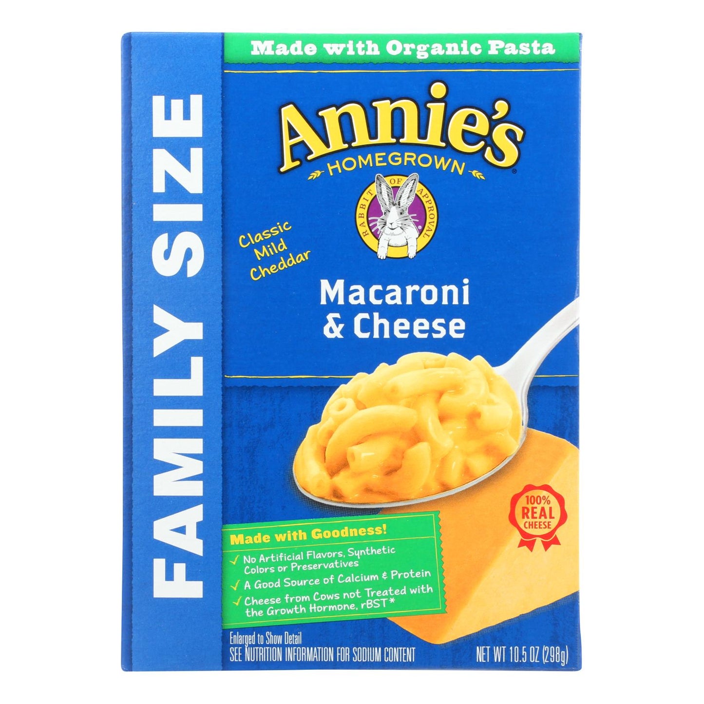 Annie's Homegrown Classic Family Size Macaroni And Cheese - Case Of 6 - 10.5 Oz.