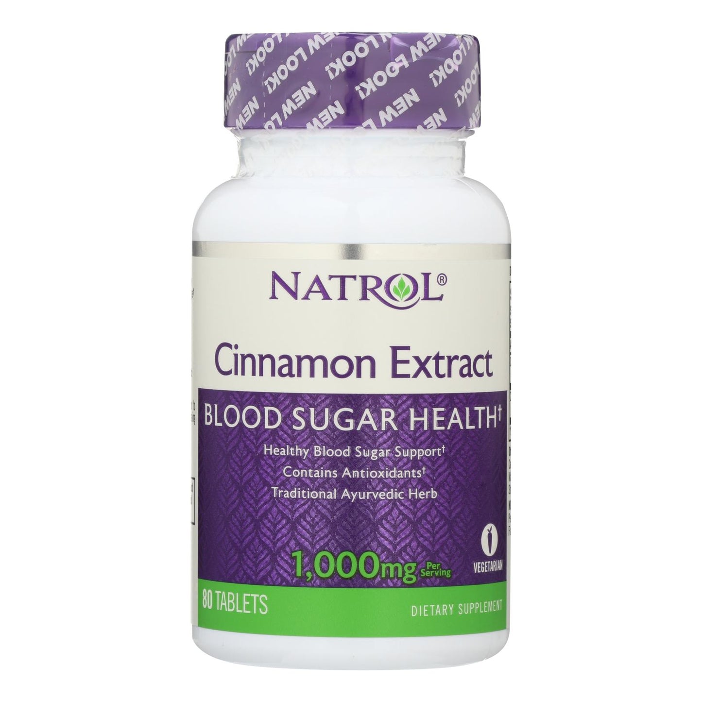 Extracto de canela de Natrol - 1000 mg - 80 comprimidos