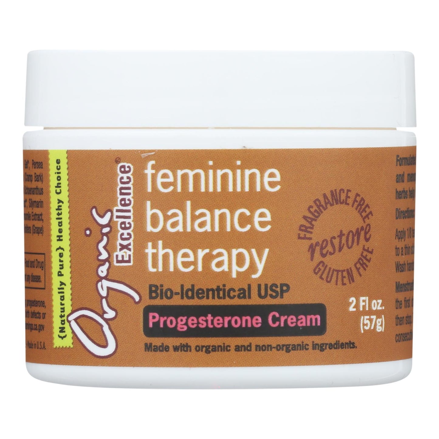 Terapia de equilibrio femenino de excelencia orgánica - 2 oz