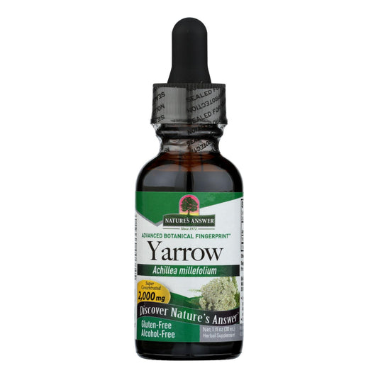 Nature's Answer - Flores de milenrama sin alcohol - 1 fl oz