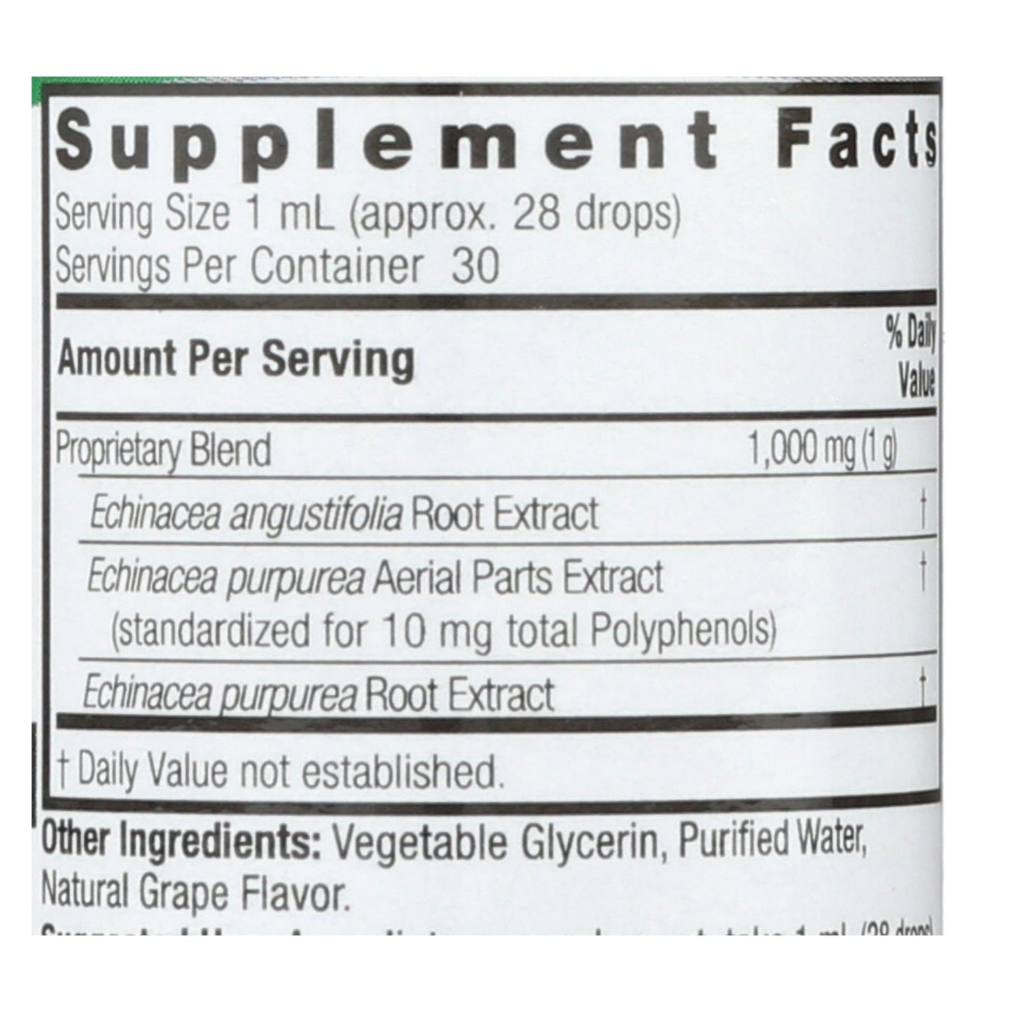 Respuesta de la naturaleza - Equinácea con uva - 1 oz