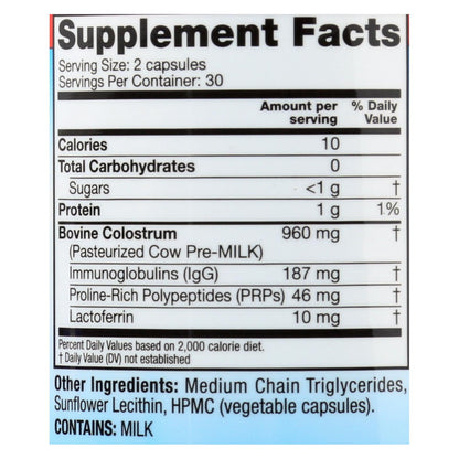 Colostrum Plus de Symbiotics - 60 cápsulas